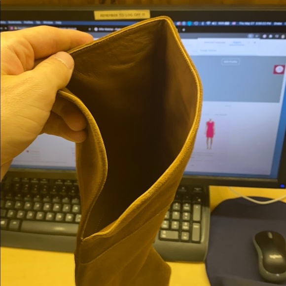 J. Crew Troy Over The Knee Boots Suede K2741 Brown - Picture 5 of 6